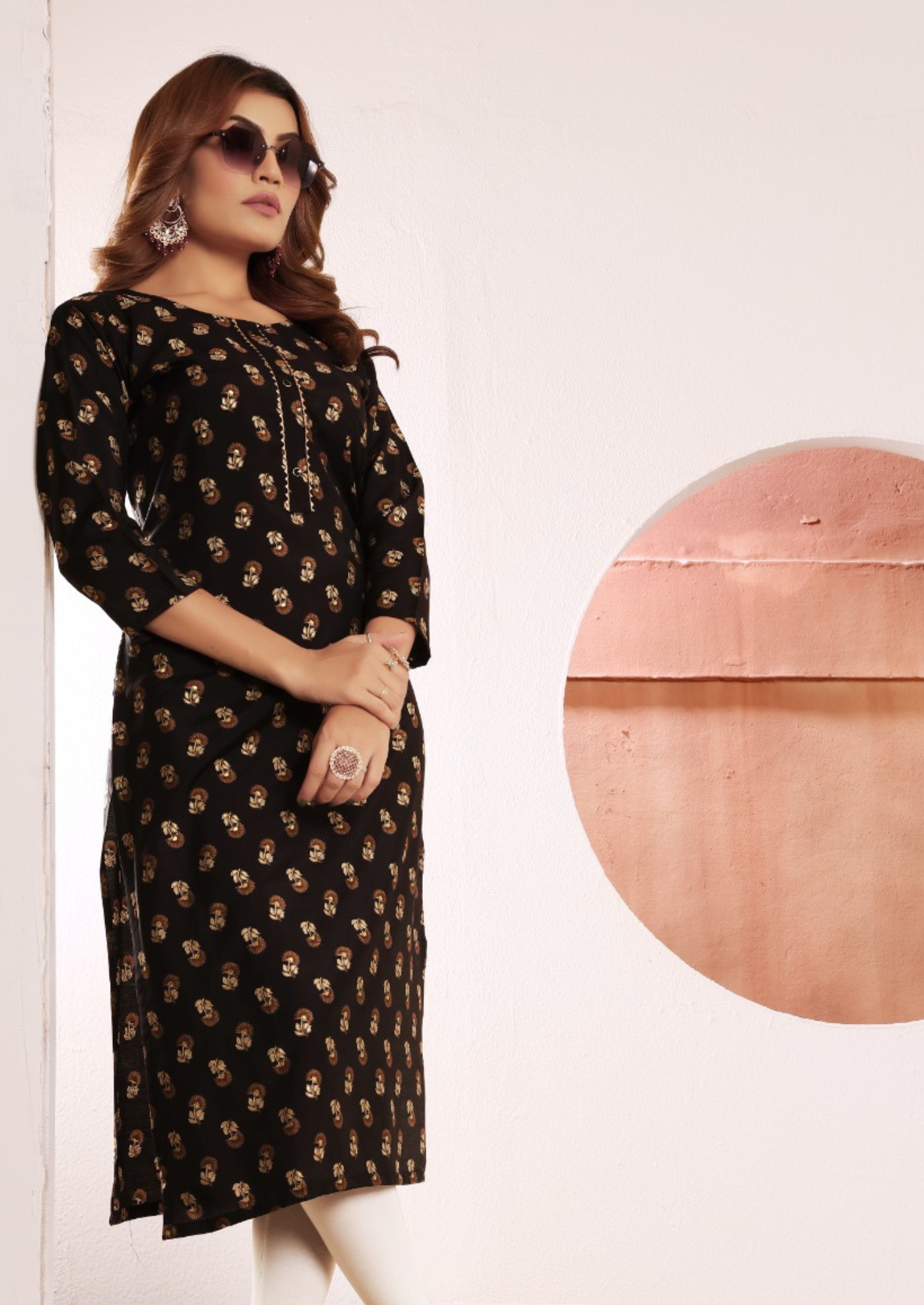 Viscose Muslin Straight Cut Kurtis
