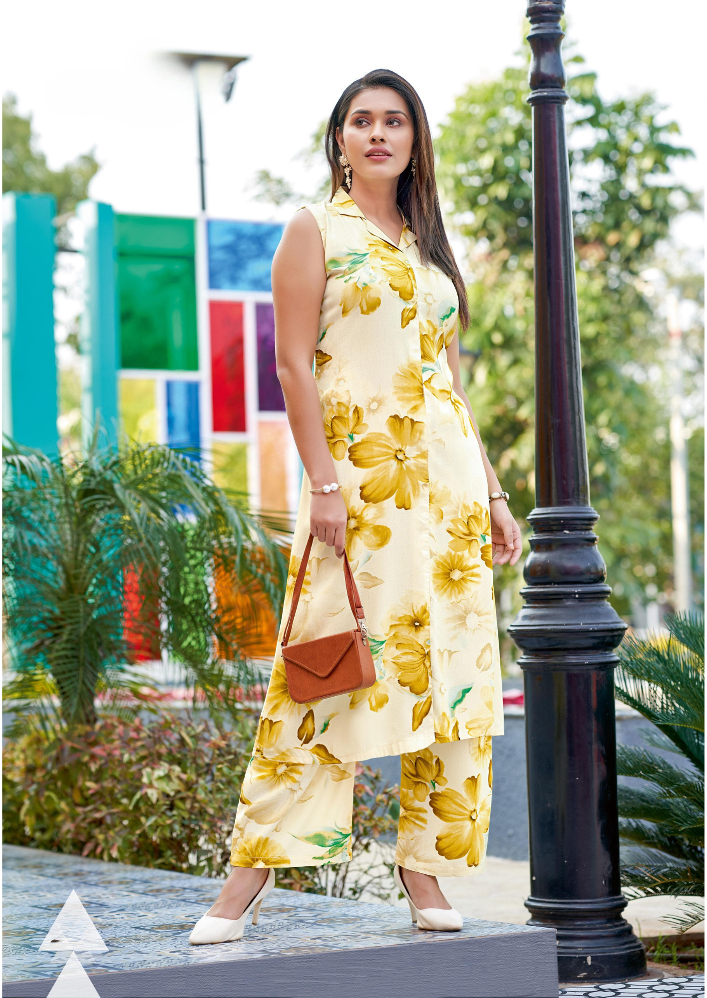 Wooglee Samiksha - Rayon Kurti and Palazzo co-ord set