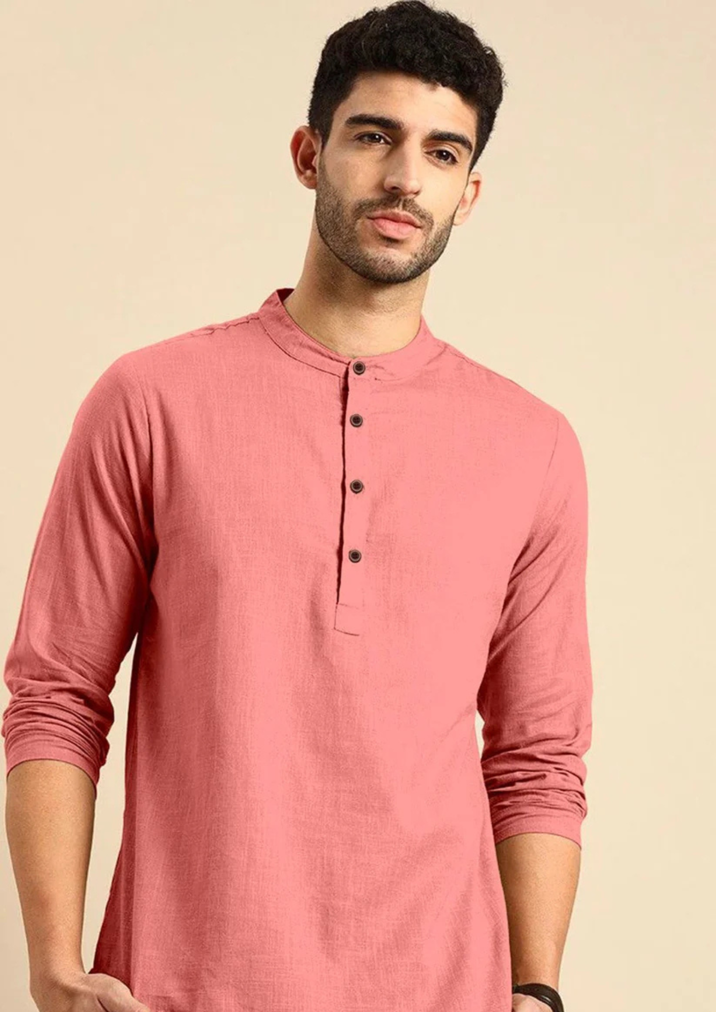 Versatile Khadi Linen Short Kurta