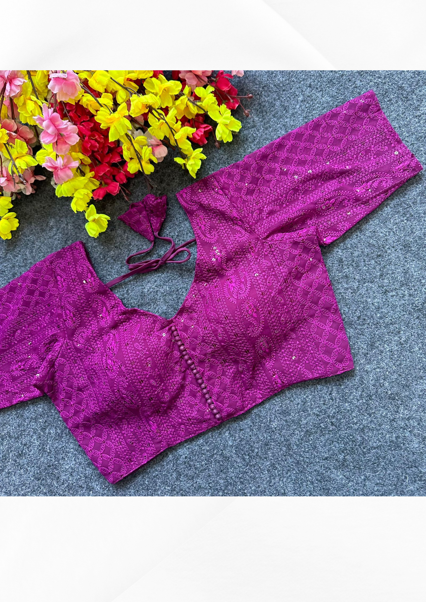 Trendy Lucknowi Chifli Work Blouse