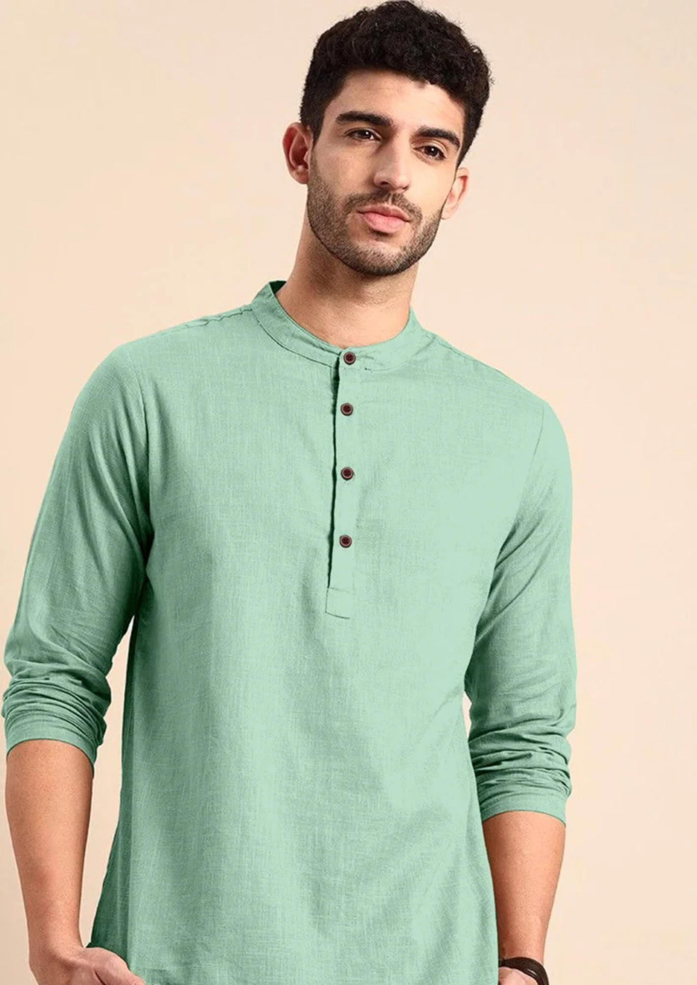 Versatile Khadi Linen Short Kurta