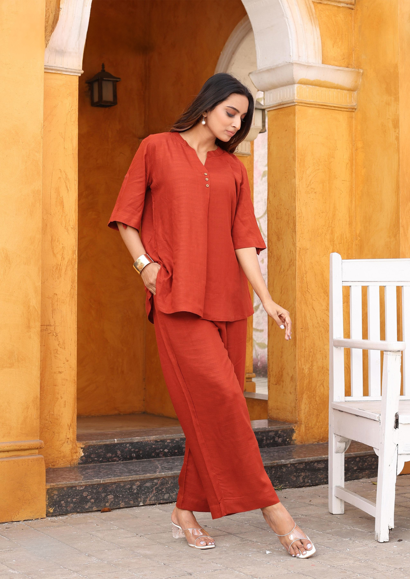Kadlee Olivia - Kadlee Rayon Plain co-ord set