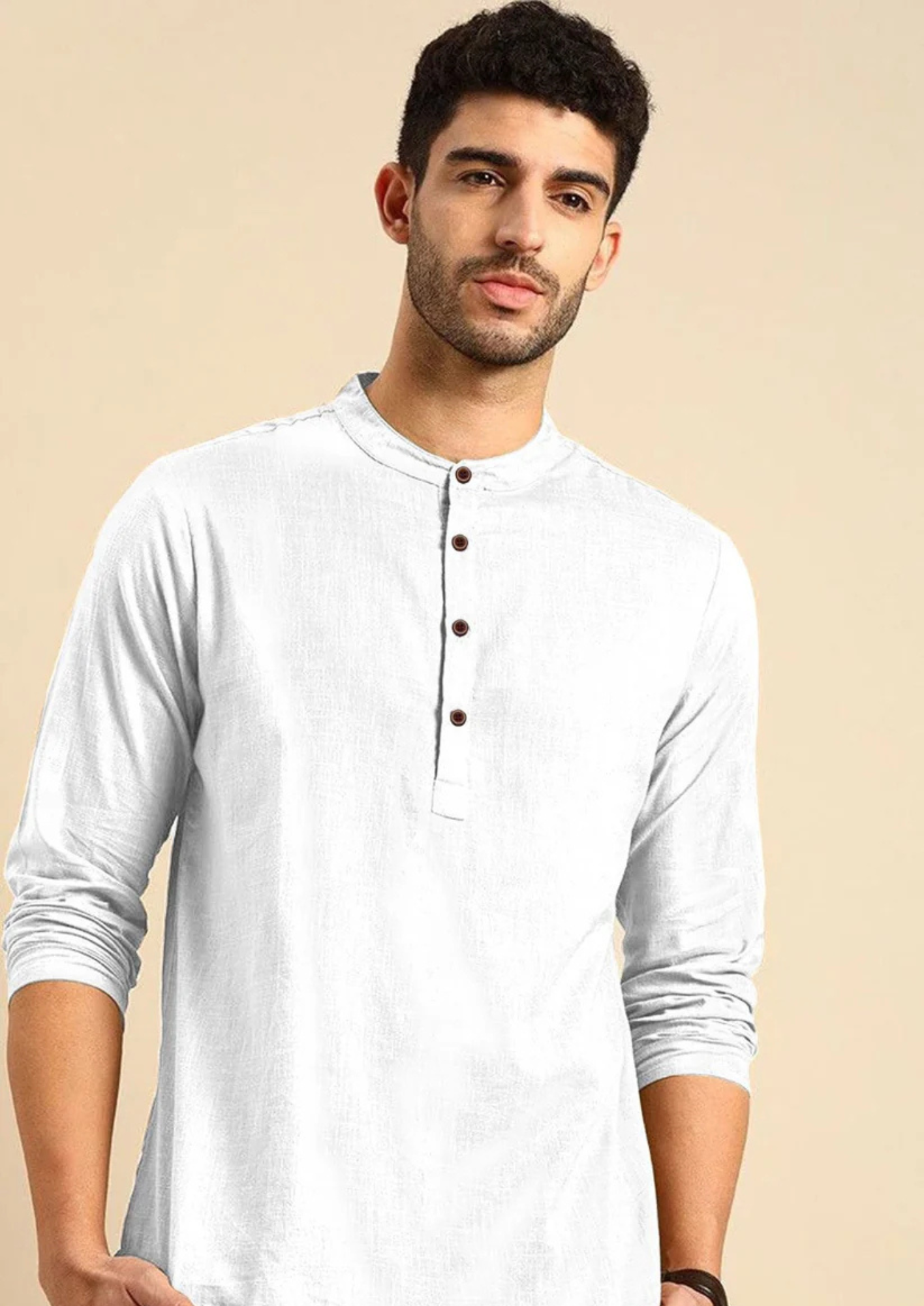 Versatile Khadi Linen Short Kurta