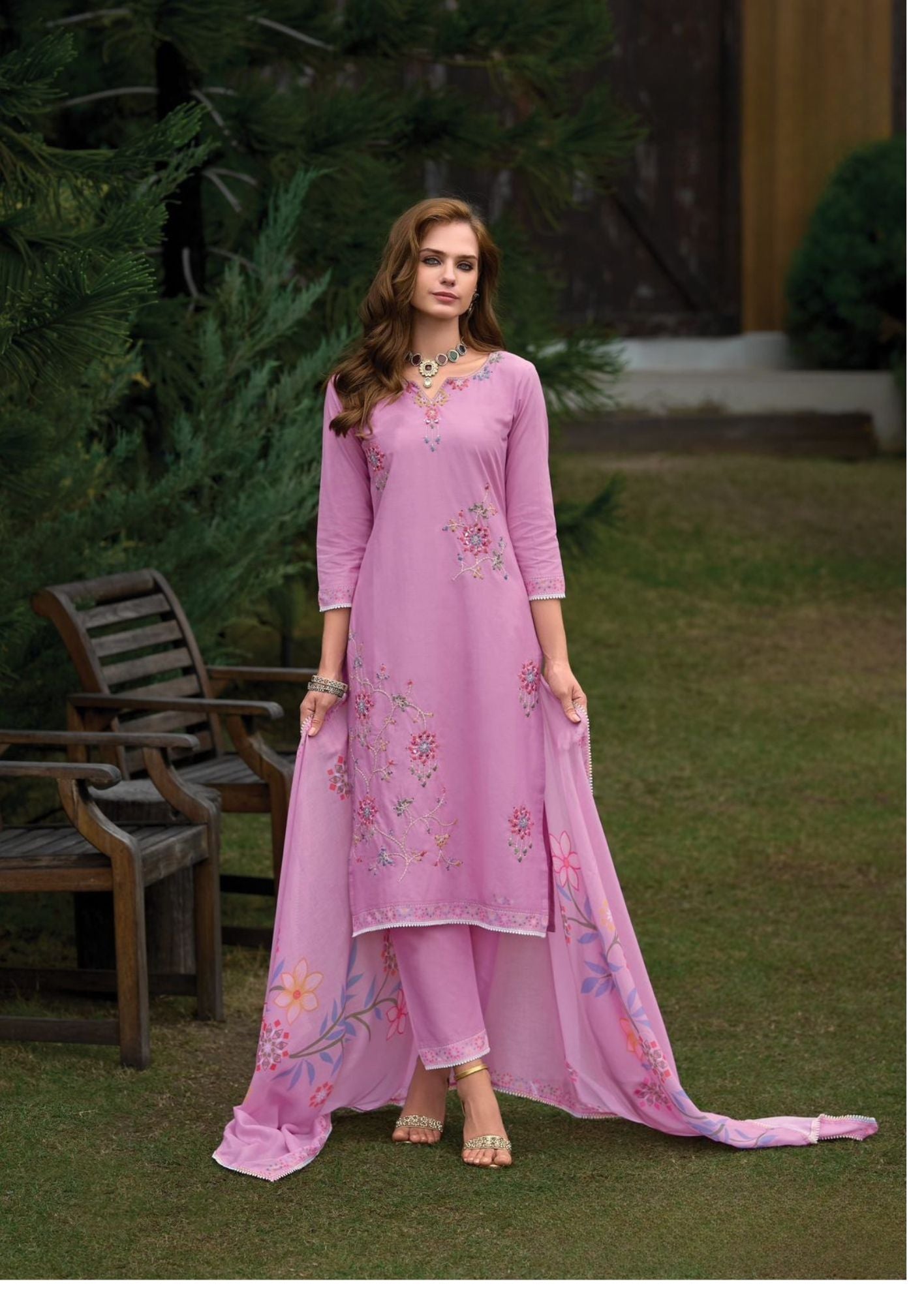 Clysi Aura Pastel cotton Kurti set