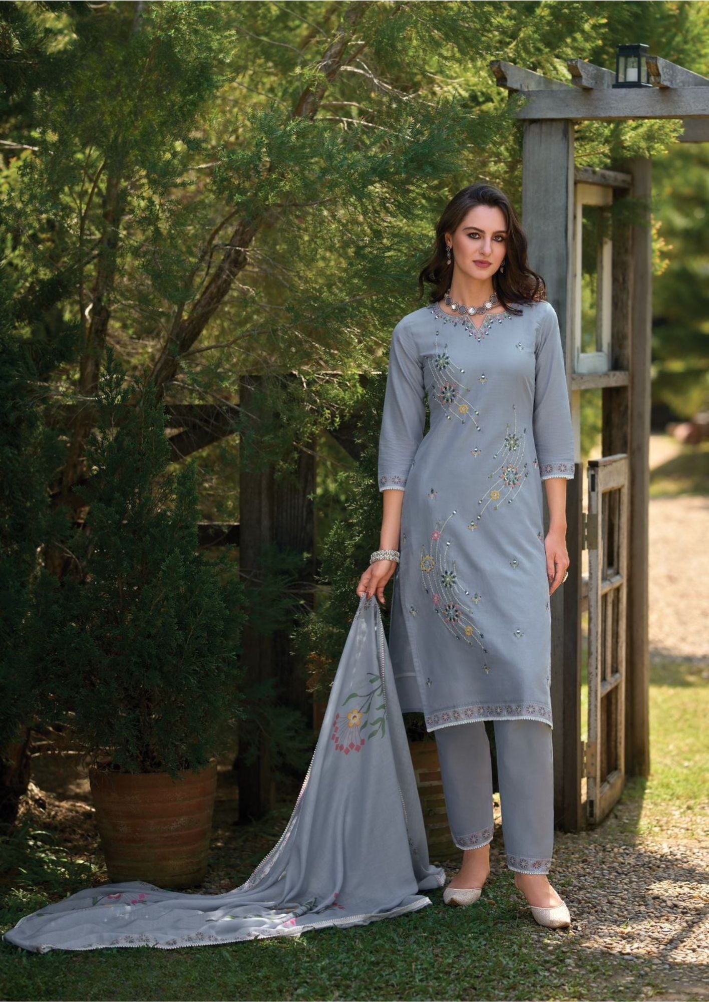 Clysi Aura Pastel cotton Kurti set