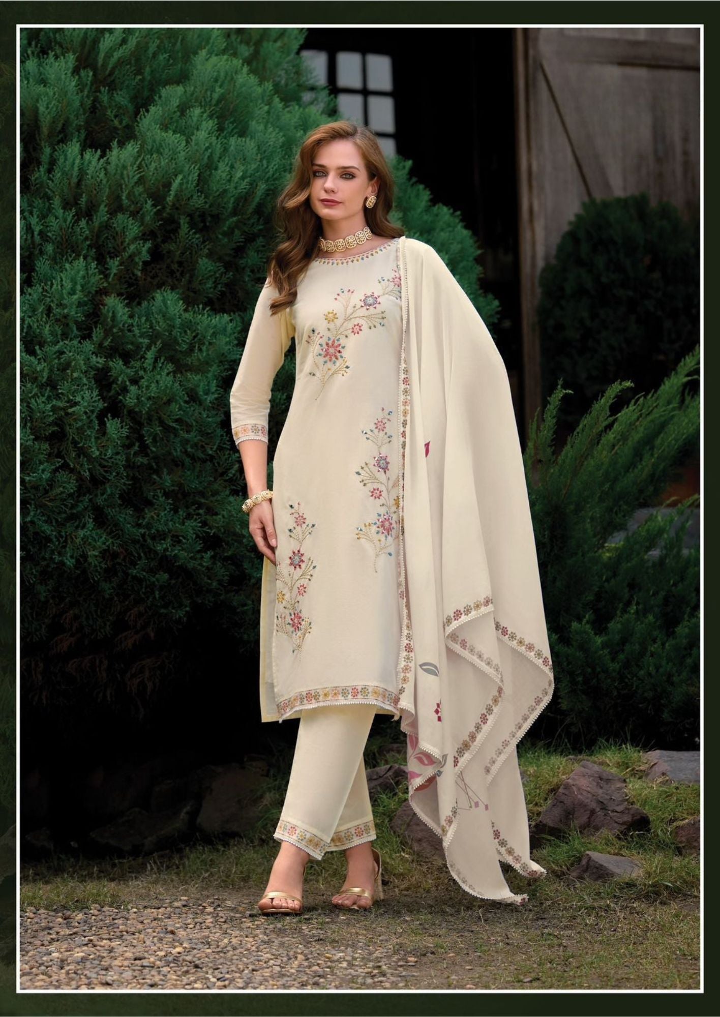 Clysi Aura Pastel cotton Kurti set