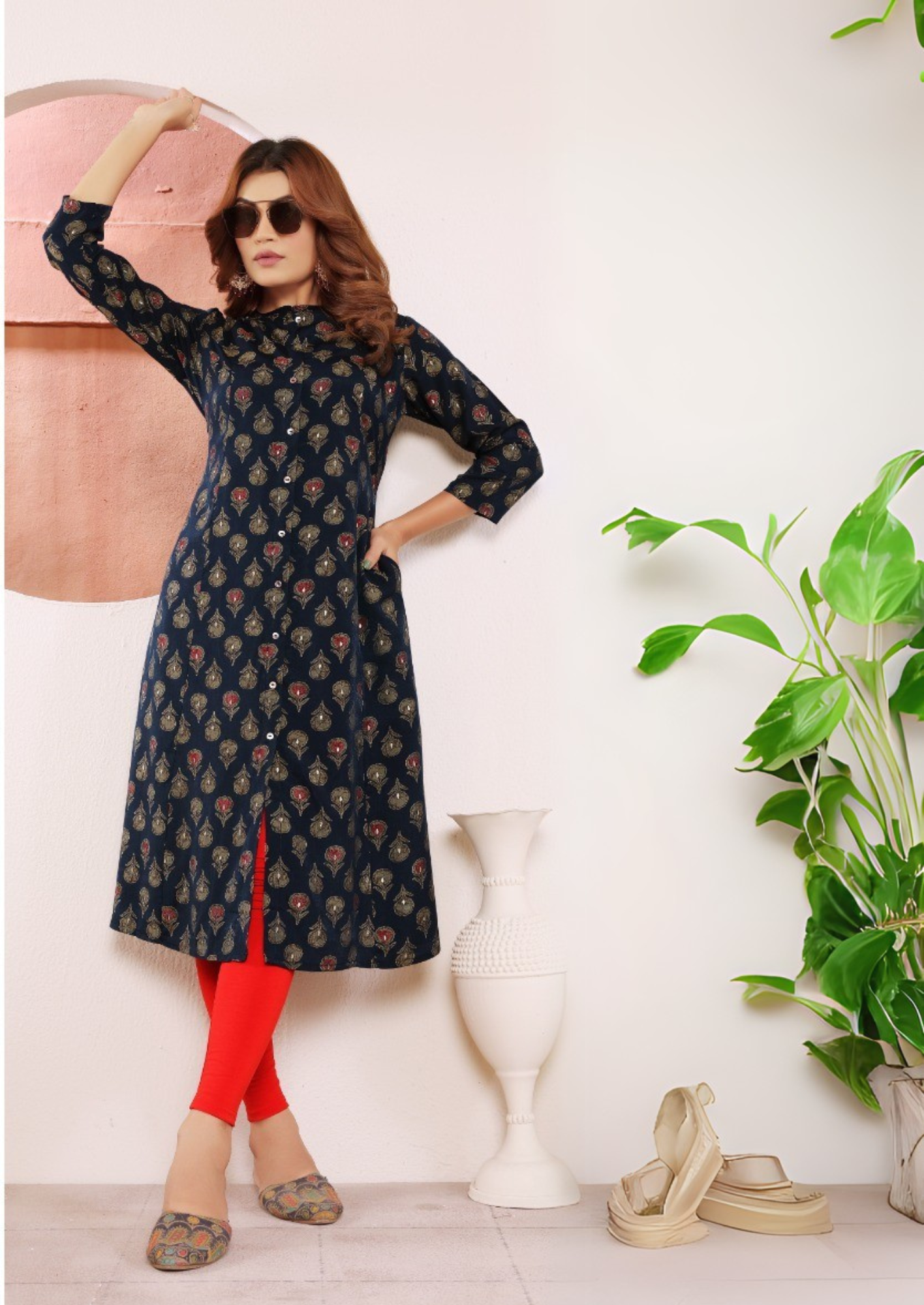Viscose Muslin Straight Cut Kurtis