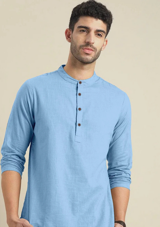 Versatile Khadi Linen Short Kurta