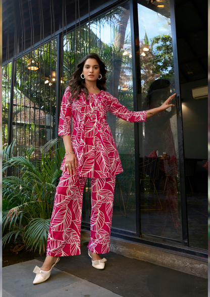Rayon Printed Vibrant Co-ord Sets