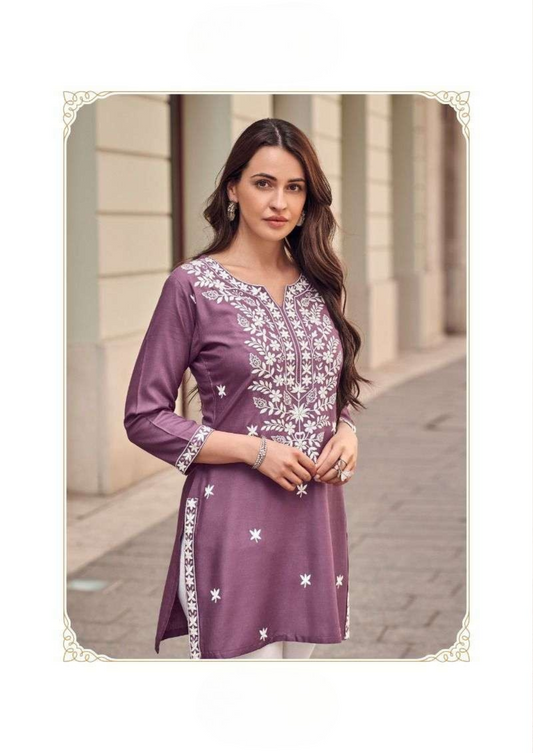 Vamika Ruhana – Premium Heavy Rayon Short Tunic Tops