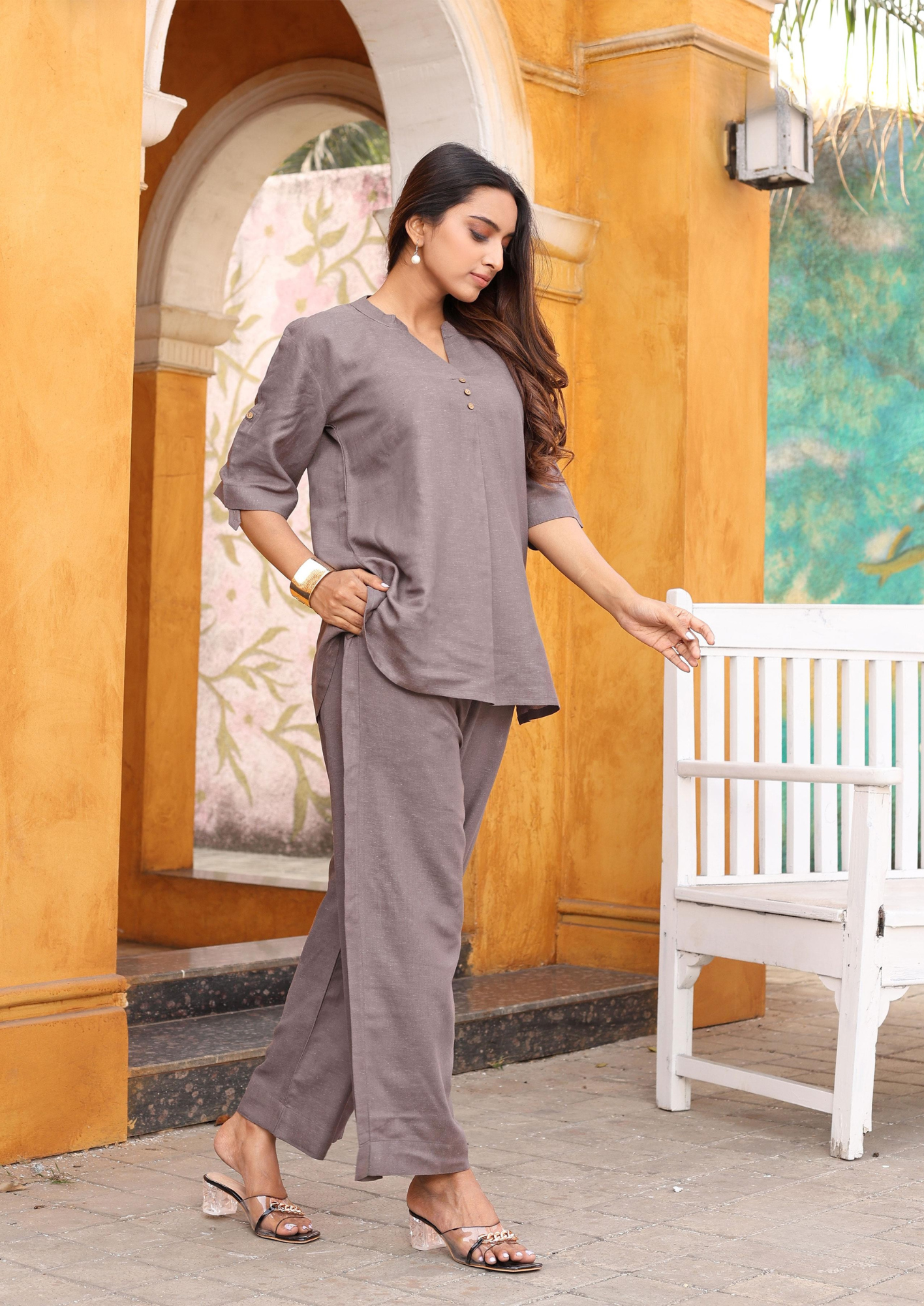 Kadlee Olivia - Kadlee Rayon Plain co-ord set