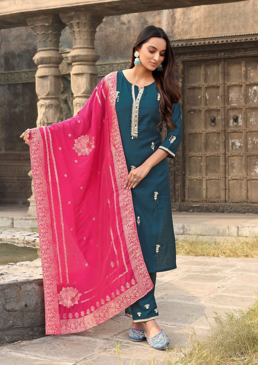 Elegant Viscose Ethnic Suit set