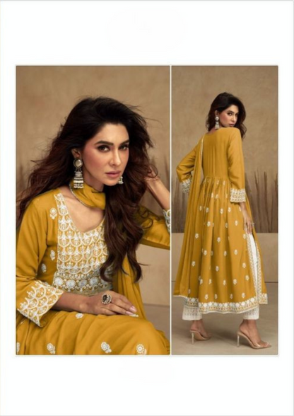 Vamika Gold designer salwar kameez collection