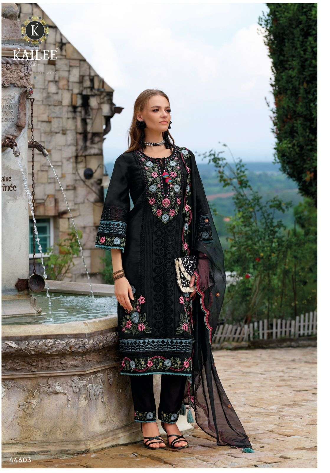 Kailee Estiva Kurti Set – Self Embroidered Hakoba Silk Elegance