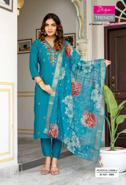 Party Wear Kurta Set – Diya Festive Collection