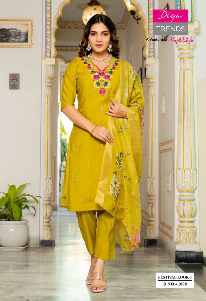 Party Wear Kurta Set – Diya Festive Collection
