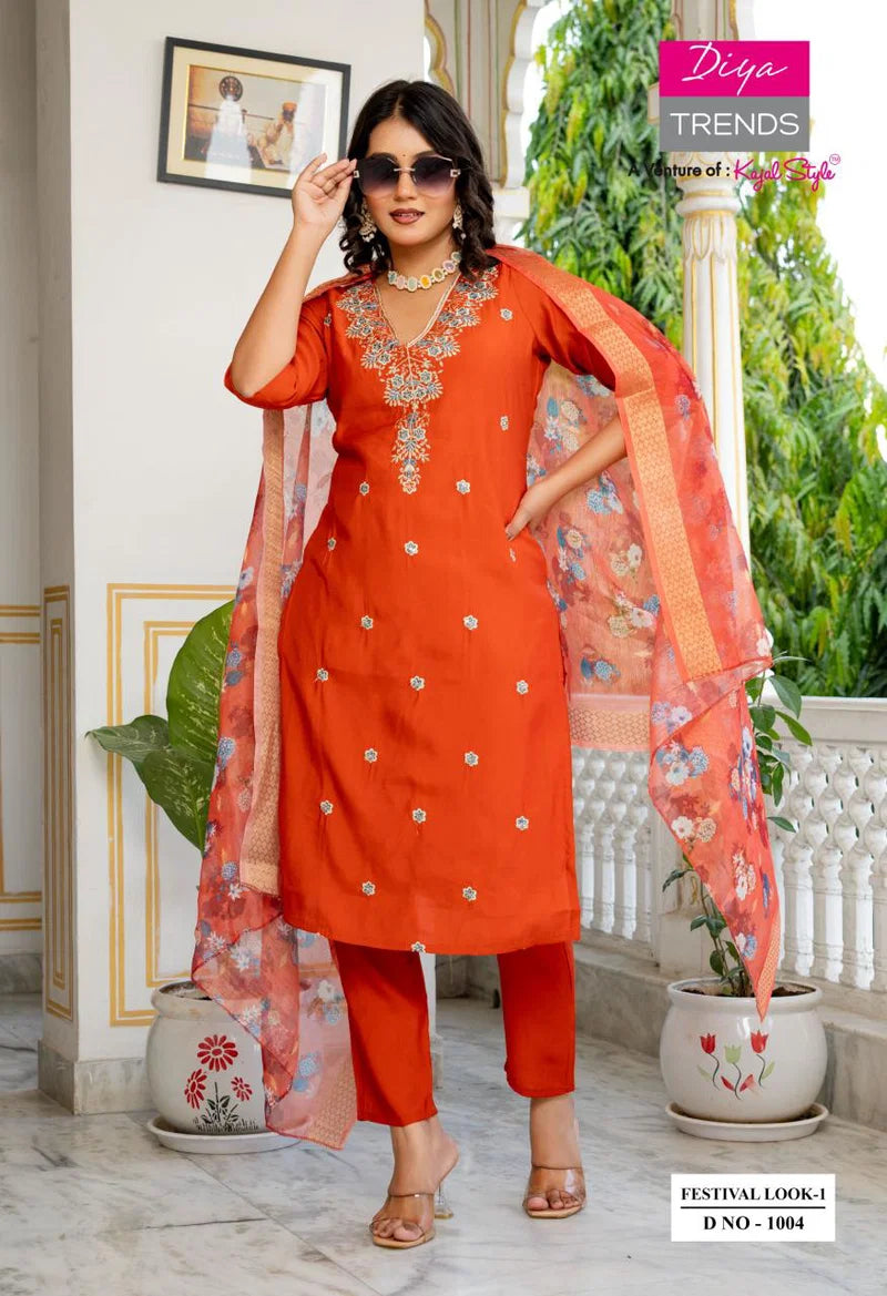 Party Wear Kurta Set – Diya Festive Collection