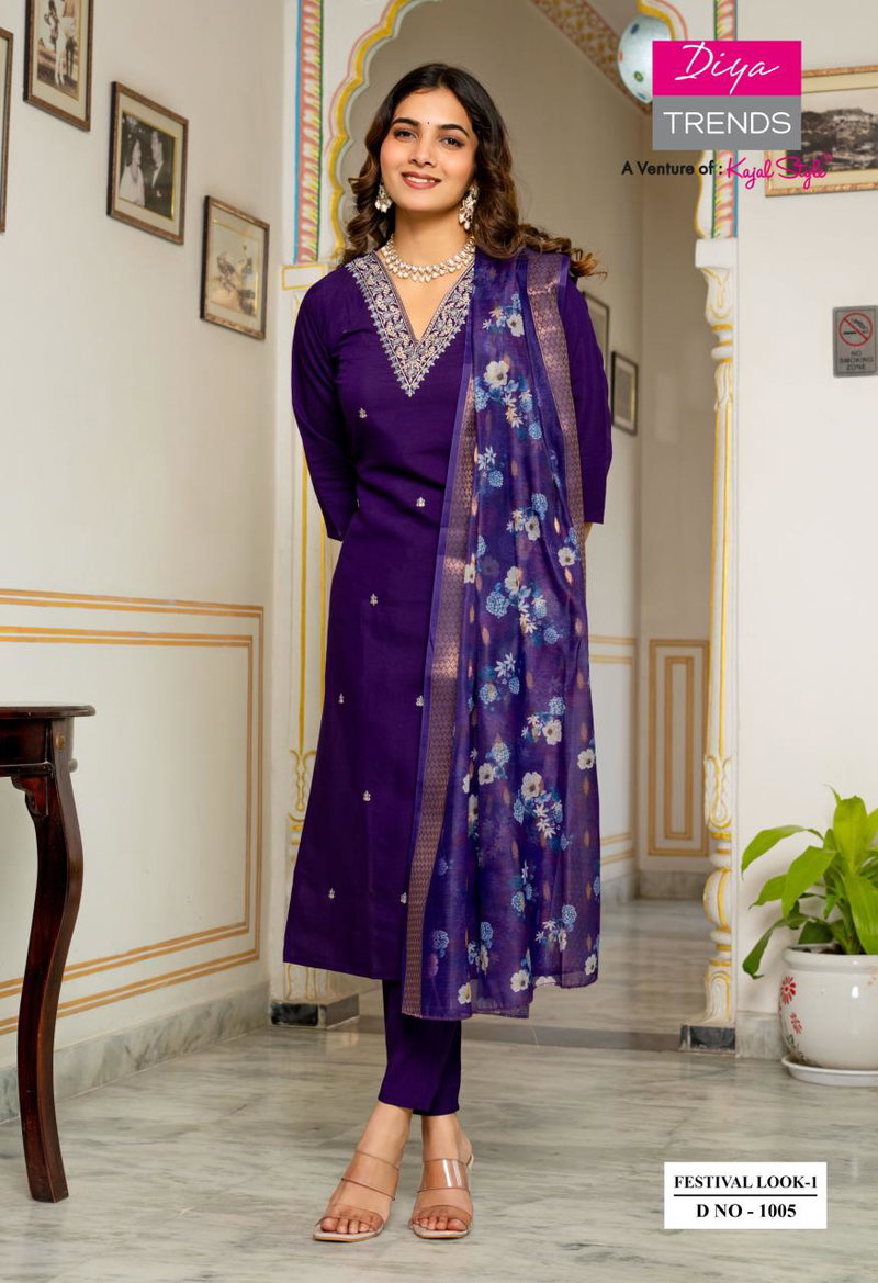 Party Wear Kurta Set – Diya Festive Collection