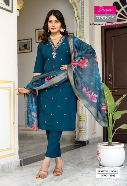Party Wear Kurta Set – Diya Festive Collection