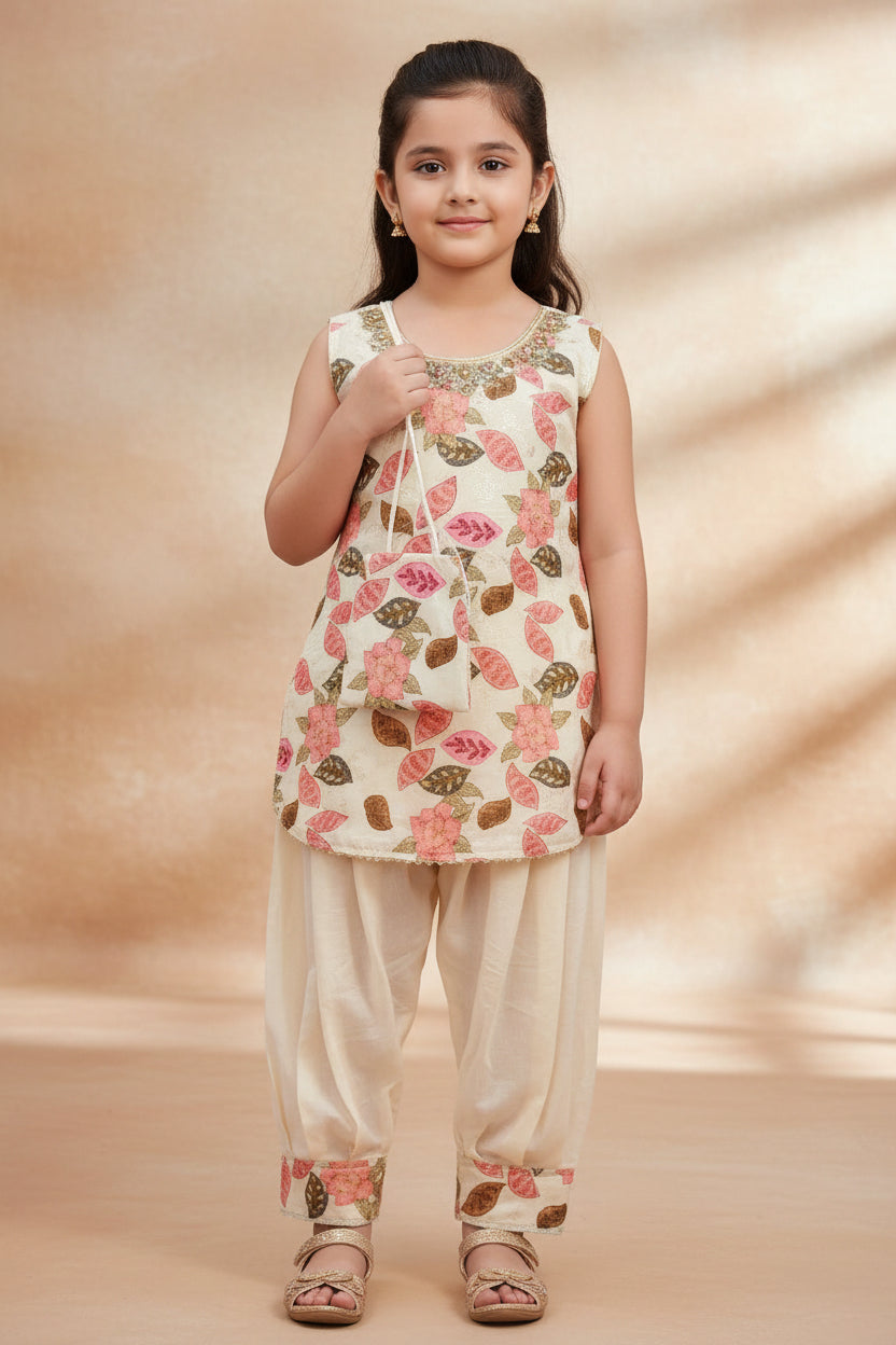 Kids-Girls Casual Kurti Set