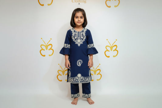 Kids-Girls Cotton Kurti Set