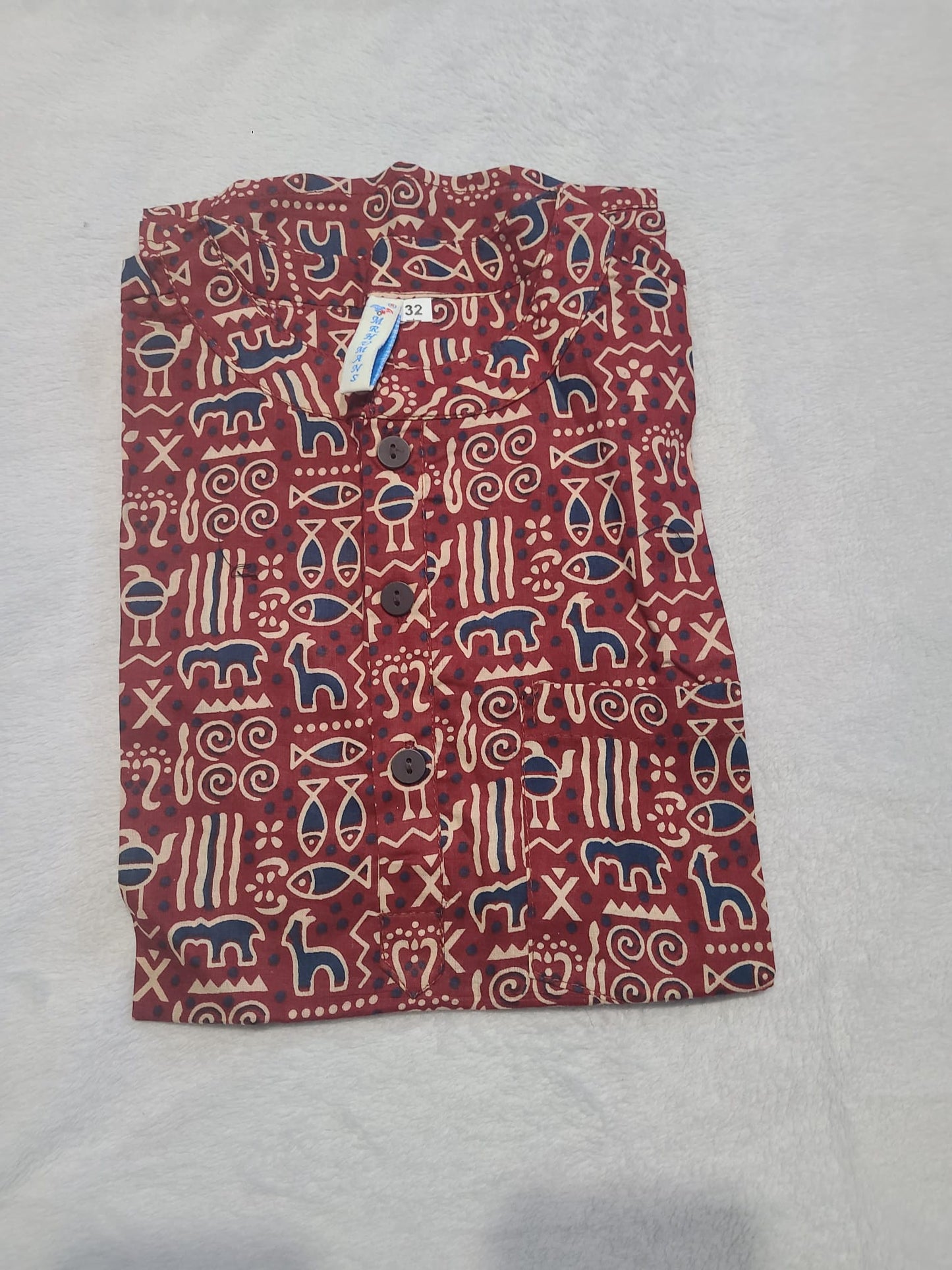 Boys Cotton Short Kurta