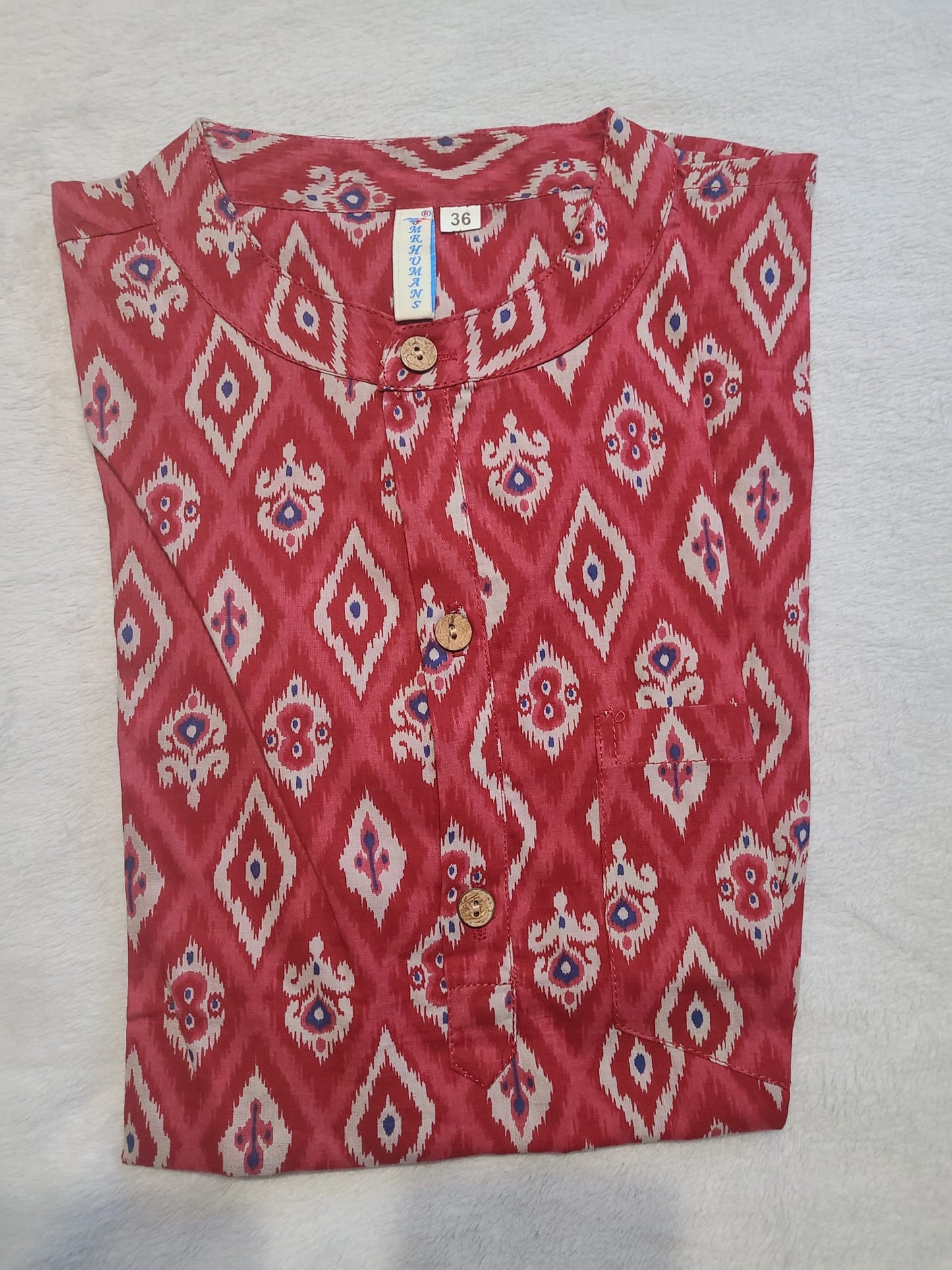 Boys Cotton Short Kurta