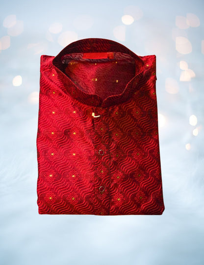 Silk Jacquard Men's Kurta