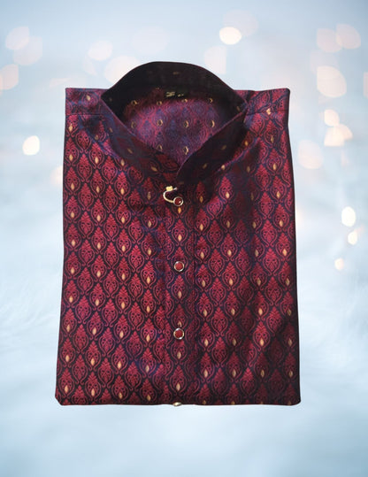 Silk Jacquard Men's Kurta