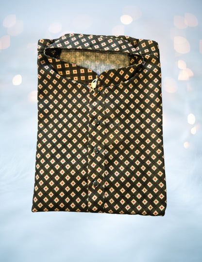 Silk Jacquard Men's Kurta
