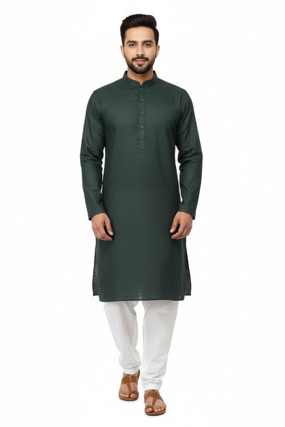 Men's Silk Jacquard Kurta