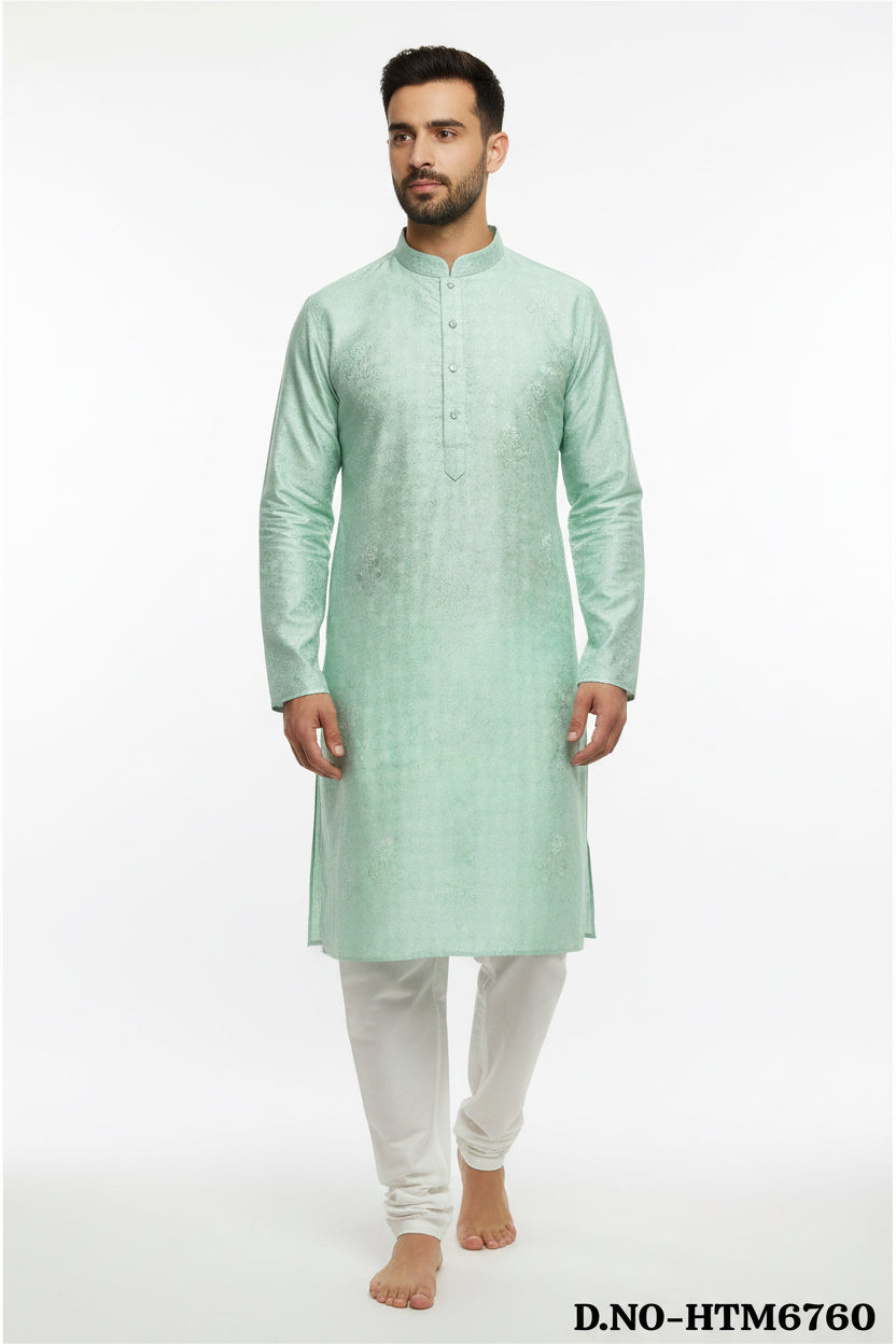 Men's Silk Jacquard Kurta