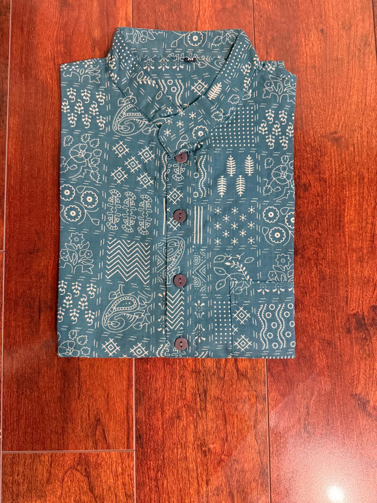 Men's Cotton Short Kurta